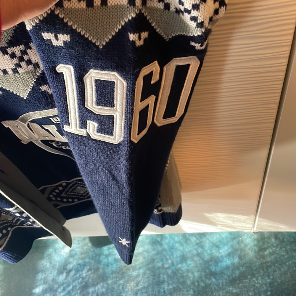 Official NFL  Dallas Cowboys vintage cardigan embroidered and embellished NEW - Picture 4 of 6